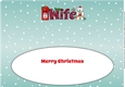 Monty Polar Bear lots of letters to Santa WIFE large dl insert