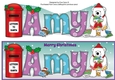Monty Polar Bear lots of letters to Santa AMY large dl