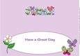 Flowers and Funny Butterflies FRIEND large dl 3 insert