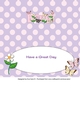 Flowers and Butterflies BERYL dl insert