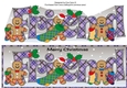 Gingerbread men with Christmas stockings FRIEND large dl 3