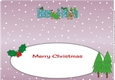 Gingerbread men with Christmas Trees NANA & PAPA large dl 2 insert