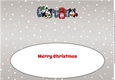 Christmas Freddie and Daisy French Bulldogs letters to Santa GRAN large dl insert