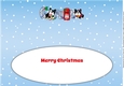 Christmas Freddie and Daisy French Bulldogs letters to Santa GRAN large dl 2 insert