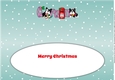 Christmas Freddie and Daisy French Bulldogs letters to Santa GRAN large dl 3 insert