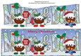Crazy Christmas Puddings with Christmas stockings MUM & DAD large dl 2