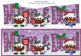 Crazy Christmas Puddings with Christmas stockings MUM & DAD large dl 3