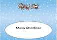 Crazy Christmas Puddings with Christmas stockings MUM & DAD large dl insert