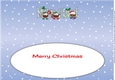 Crazy Christmas Puddings with Christmas stockings MUM & DAD large dl 2 insert