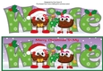 Crazy Christmas Pudding Couple with Mistletoe WIFE large dl 2