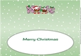 Crazy Christmas Pudding Couple with Mistletoe WIFE large dl insert