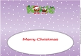 Crazy Christmas Pudding Couple with Mistletoe WIFE large dl 2 insert