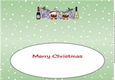Crazy Christmas Pudding Couple with Champagne HUSBAND large dl insert