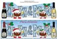 Crazy Christmas Pudding Couple with Champagne NANA & PAPA large dl 2