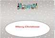 Crazy Christmas Pudding Couple with Champagne NANA & PAPA large dl 3 insert