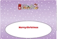 Christmas Robins with letters to Santa WIFE large dl insert