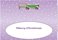Crazy Christmas Puddings taking the Christmas tree home DAUGHTER & FAMILY large dl insert