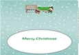 Crazy Christmas Puddings taking the Christmas tree home SISTER & FAMILY large dl insert