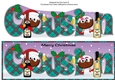 Crazy Christmas Pudding Couple celebrating Christmas COUSIN large dl 2