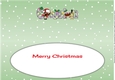 Crazy Christmas Pudding Couple celebrating Christmas COUSIN large dl 3 insert