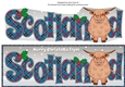 Christmas Highland Cow SCOTLAND large dl 3