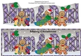 Gingerbread men with Christmas stockings MUM & DAD large dl 3