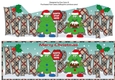 Crazy Christmas Trees with Christmas pudding & sign NANA & PAPA large dl 2