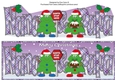 Crazy Christmas Trees with Christmas pudding & sign NANA & PAPA large dl 3