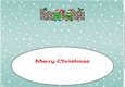 Crazy Christmas Trees with Christmas pudding & sign NANA & PAPA large dl 2 insert