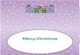 Crazy Christmas Trees with Christmas pudding & sign NANA & PAPA large dl 3 insert