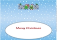 Crazy Christmas Trees with Christmas pudding & sign NANA & PAPA large dl 4 insert