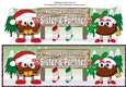 Crazy Christmas Pudding Couple with Mistletoe and big sign SISTER & PARTNER large dl