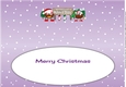 Crazy Christmas Pudding Couple with Mistletoe and big sign MUMMY & DADDY large dl 2 insert