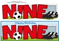 Football Boots & Football in red NINE large dl