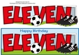 Football Boots & Football in red ELEVEN large dl
