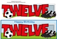 Football Boots & Football in red TWELVE large dl