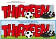 Football Boots & Football in red THIRTEEN large dl