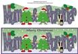 Crazy Christmas Trees couple celebrating Christmas with champagne MUM & PARTNER large dl 4