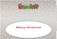 Crazy Christmas Trees couple celebrating Christmas with champagne MUM & PARTNER large dl insert