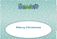 Crazy Christmas Trees couple celebrating Christmas with champagne MUM & PARTNER large dl 3 insert