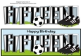 Football Boots & Football with black & white stripes FIFTEEN large dl