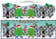 Crazy Christmas Trees couple celebrating Christmas with wine DAD & PARTNER large dl 2
