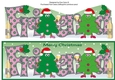 Crazy Christmas Trees Girls celebrating Christmas with wine FRIEND large dl 4