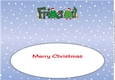 Crazy Christmas Trees Girls celebrating Christmas with wine FRIEND large dl insert