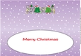 Crazy Christmas Trees Girls celebrating Christmas with wine FRIEND large dl 2 insert