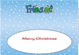 Crazy Christmas Trees Girls celebrating Christmas with wine FRIEND large dl 3 insert