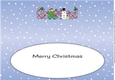 Crazy Christmas Tree built a snowman GIRLFRIEND large dl insert