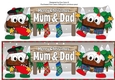 Crazy Scottish Christmas Puddings with big sign MUM & DAD large dl