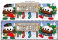 Crazy Scottish Christmas Puddings with big sign NANA & PAPA large dl
