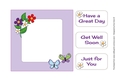Insert for Flowers and Funny Butterflies topper
